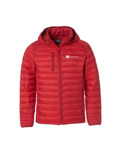 Herrejakke i fuskedun - Rød