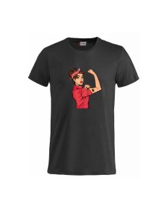 T-skjorte med trykk av damen