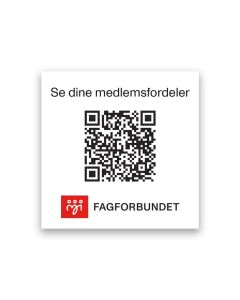 Klistremerke Medlemsfordeler - pakke á 50 stk