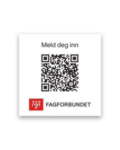 Klistremerke Meld deg inn - pakke á 50 stk